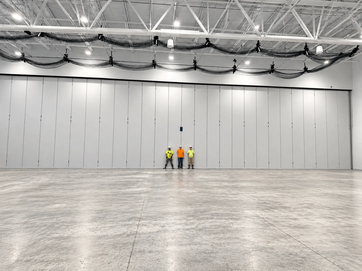 CRF Interior Systems installation crew on site
