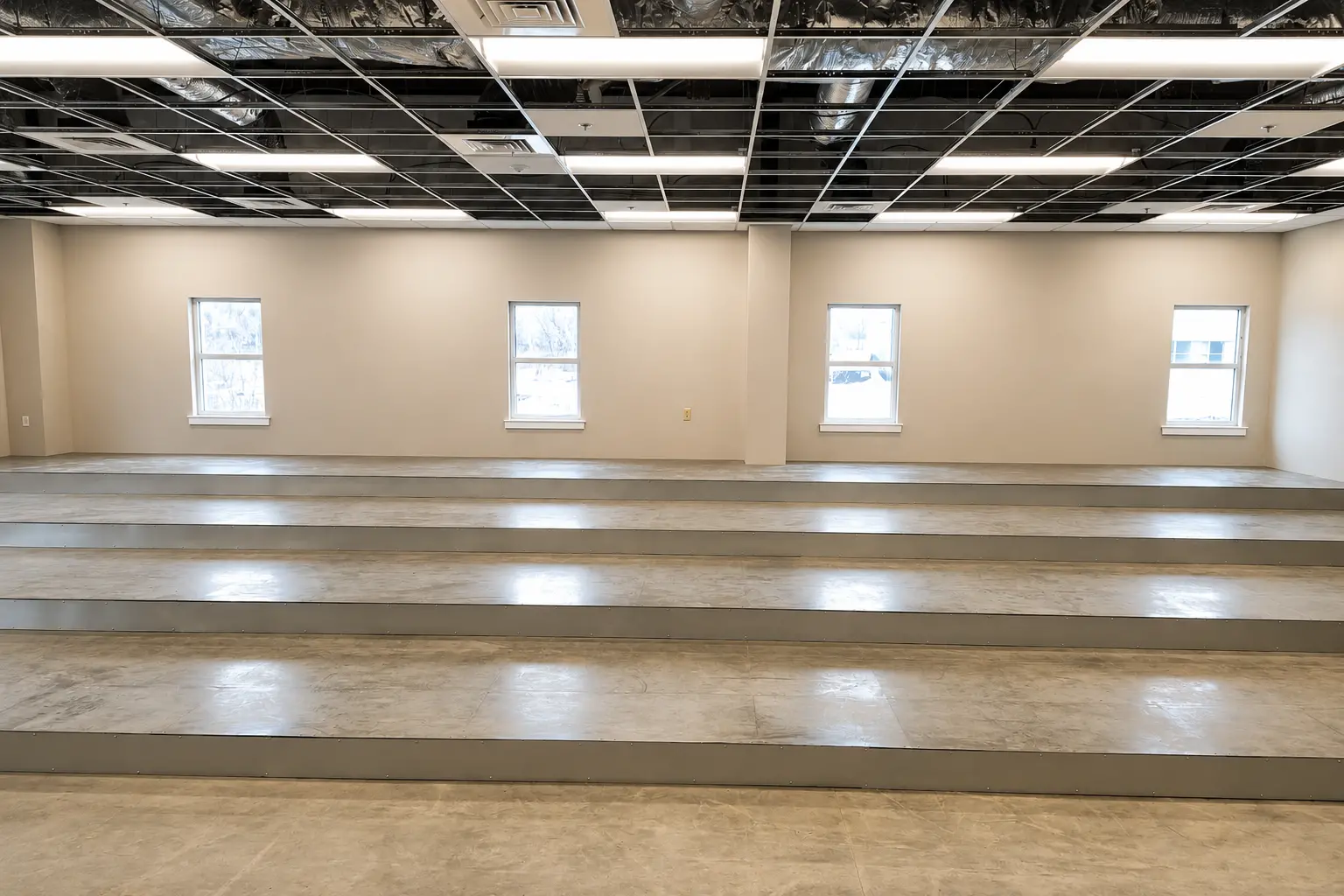 Tate raised access floor in an office