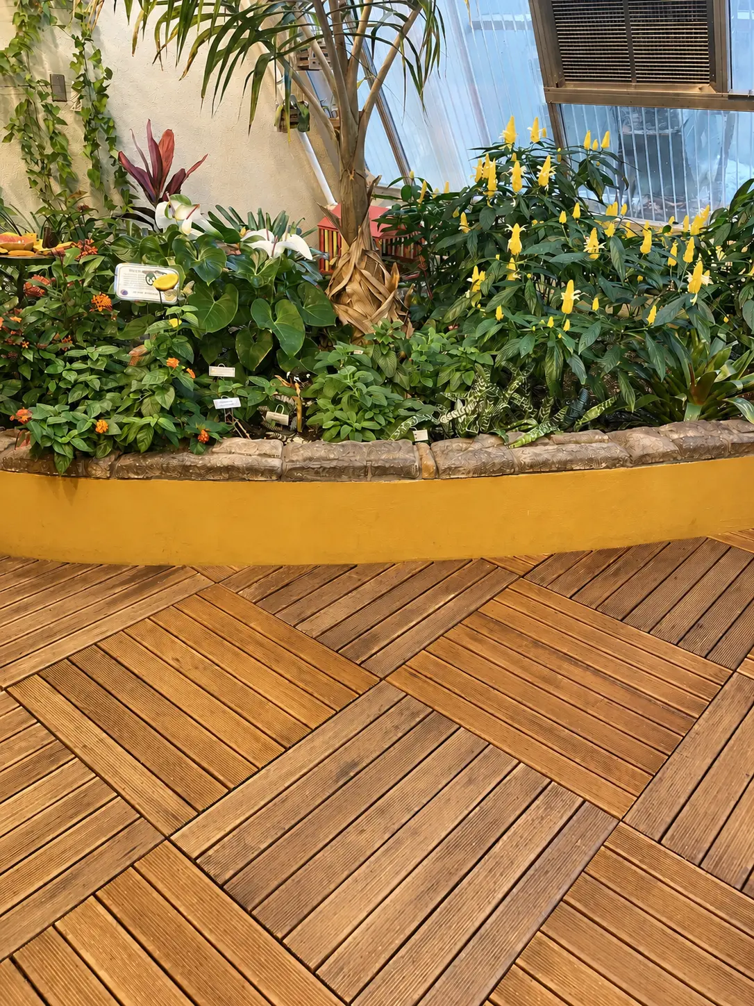 Wood roof deck installation